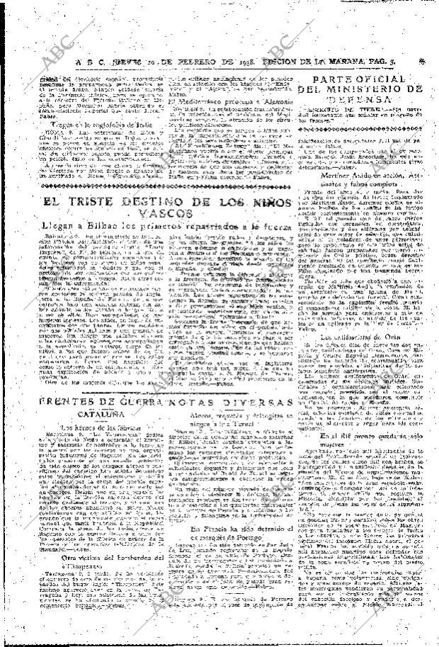 ABC MADRID 10-02-1938 página 3