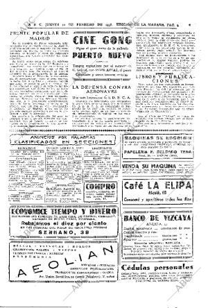 ABC MADRID 10-02-1938 página 5
