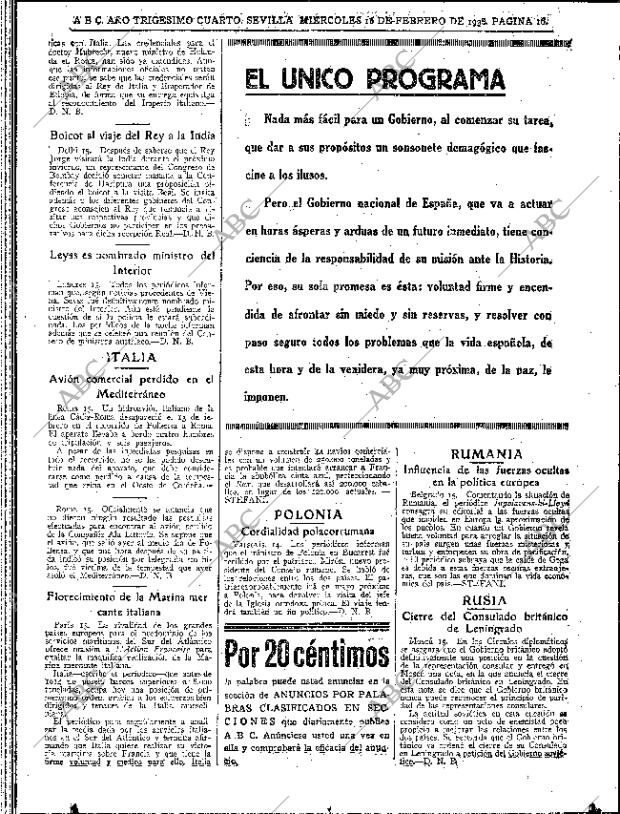 ABC SEVILLA 16-02-1938 página 16