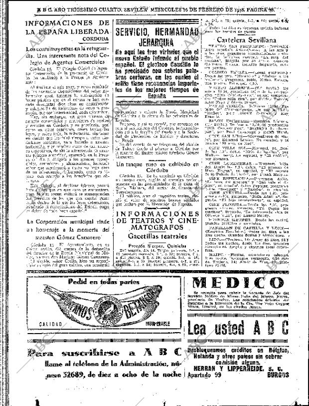 ABC SEVILLA 16-02-1938 página 20