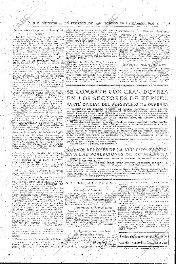 ABC MADRID 20-02-1938 página 3