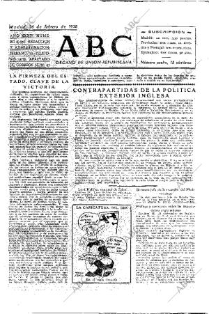 ABC MADRID 26-02-1938 página 2