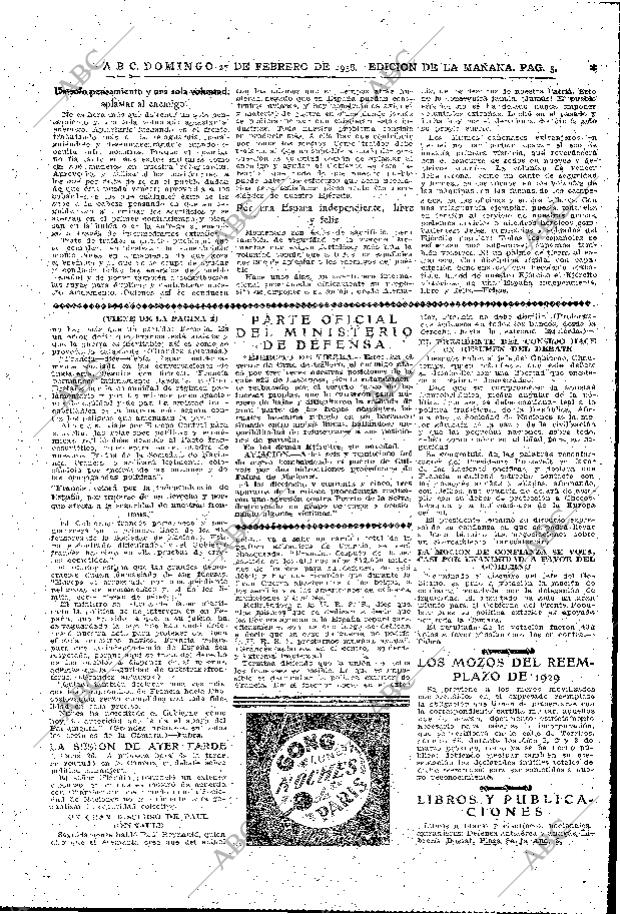 ABC MADRID 27-02-1938 página 5