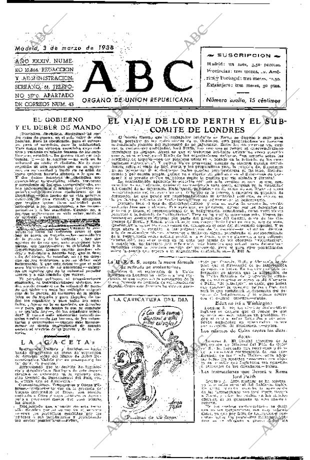 ABC MADRID 03-03-1938 página 2