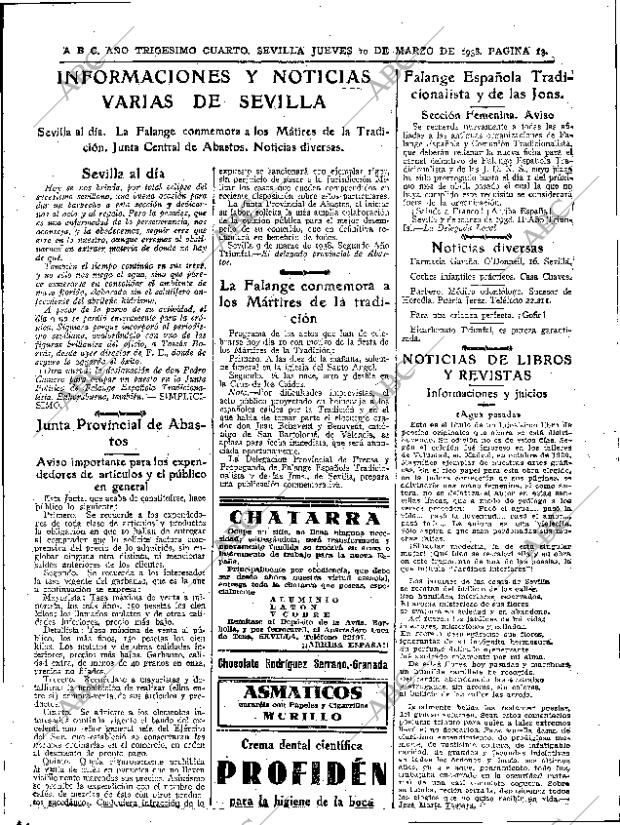 ABC SEVILLA 10-03-1938 página 13