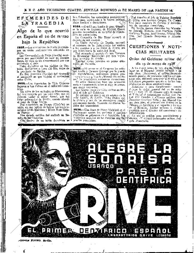 ABC SEVILLA 20-03-1938 página 16