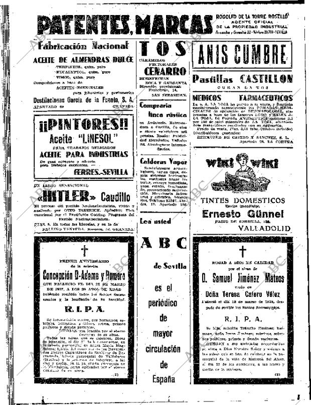 ABC SEVILLA 20-03-1938 página 22