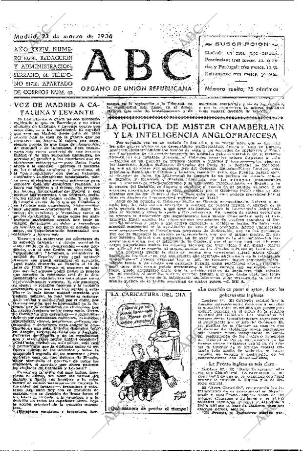 ABC MADRID 23-03-1938 página 2