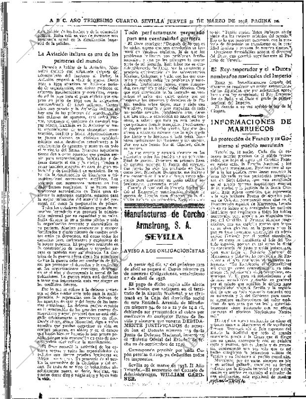 ABC SEVILLA 31-03-1938 página 10