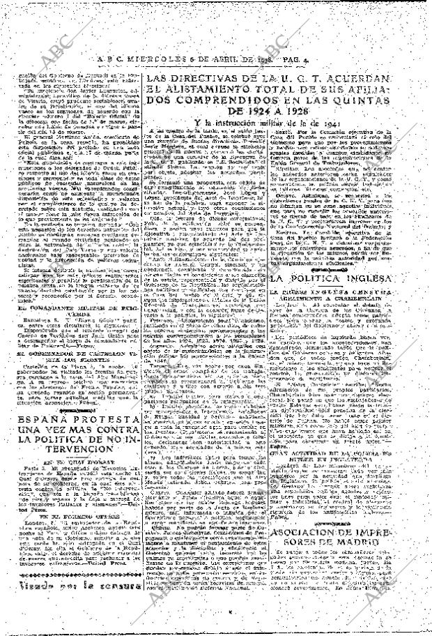 ABC MADRID 06-04-1938 página 4