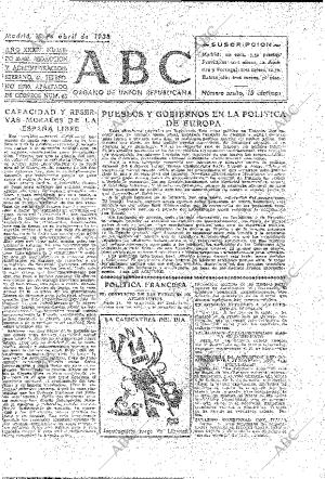 ABC MADRID 15-04-1938 página 2