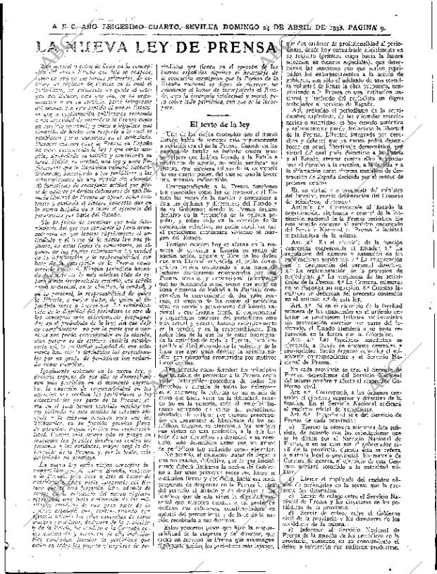 ABC SEVILLA 24-04-1938 página 9