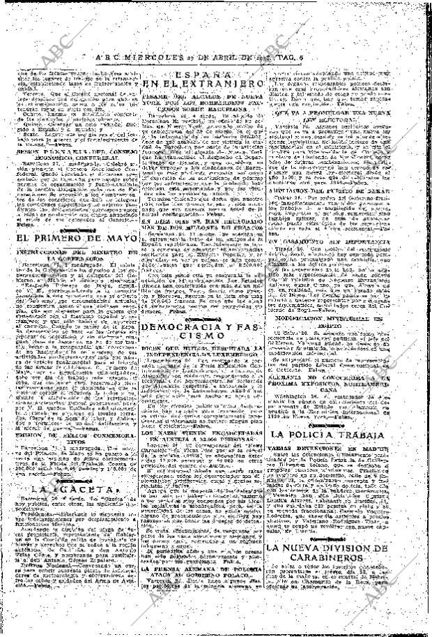 ABC MADRID 27-04-1938 página 6