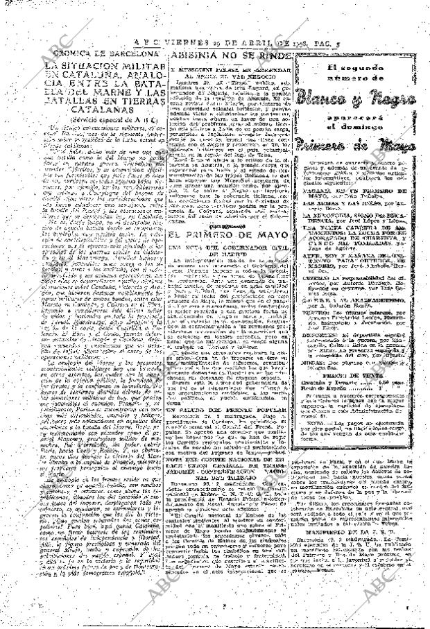 ABC MADRID 29-04-1938 página 5