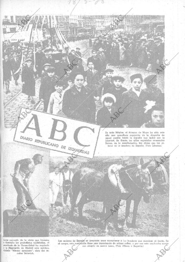 ABC MADRID 18-05-1938 página 1