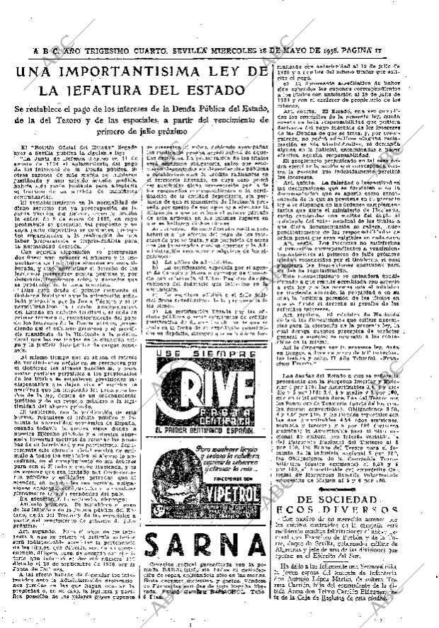 ABC SEVILLA 18-05-1938 página 11