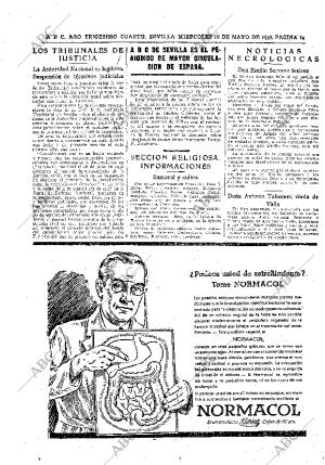 ABC SEVILLA 18-05-1938 página 14