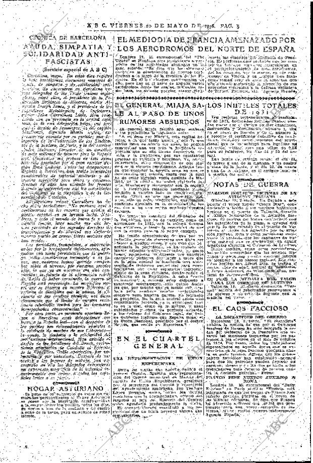 ABC MADRID 20-05-1938 página 5