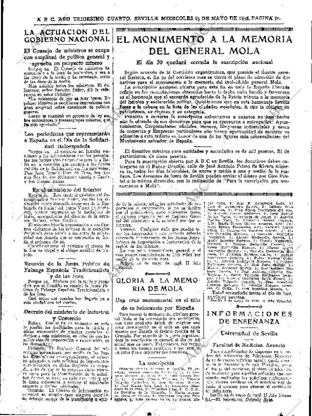 ABC SEVILLA 25-05-1938 página 11