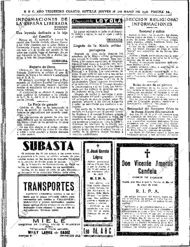 ABC SEVILLA 26-05-1938 página 20