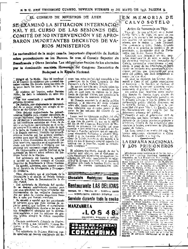 ABC SEVILLA 27-05-1938 página 9