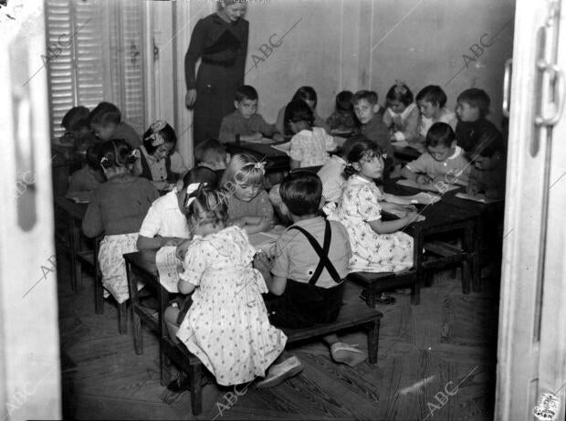 Clase de Párvulos en una escuela Creada por la secretaría de cultura de la...