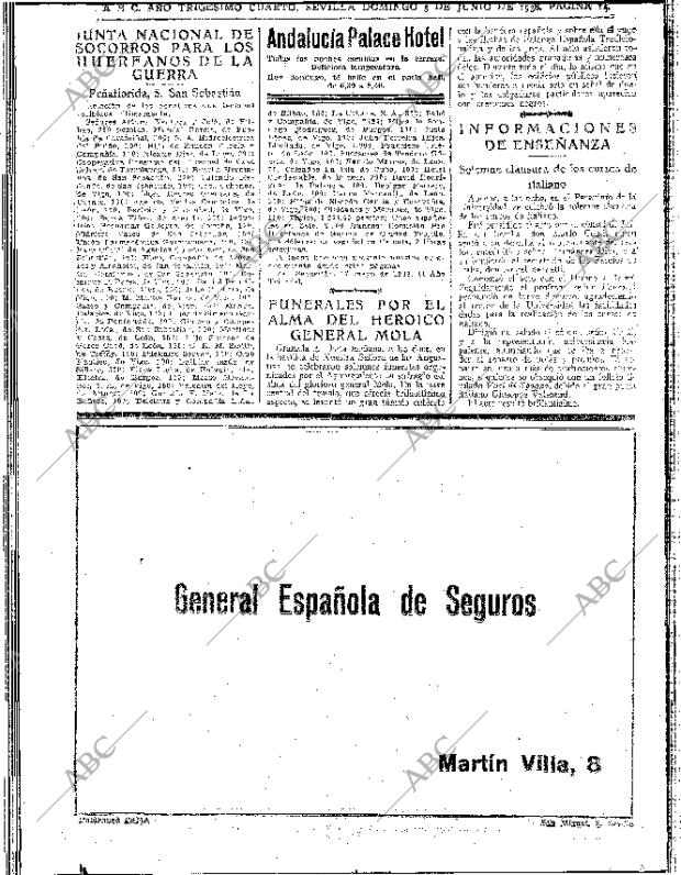 ABC SEVILLA 05-06-1938 página 14