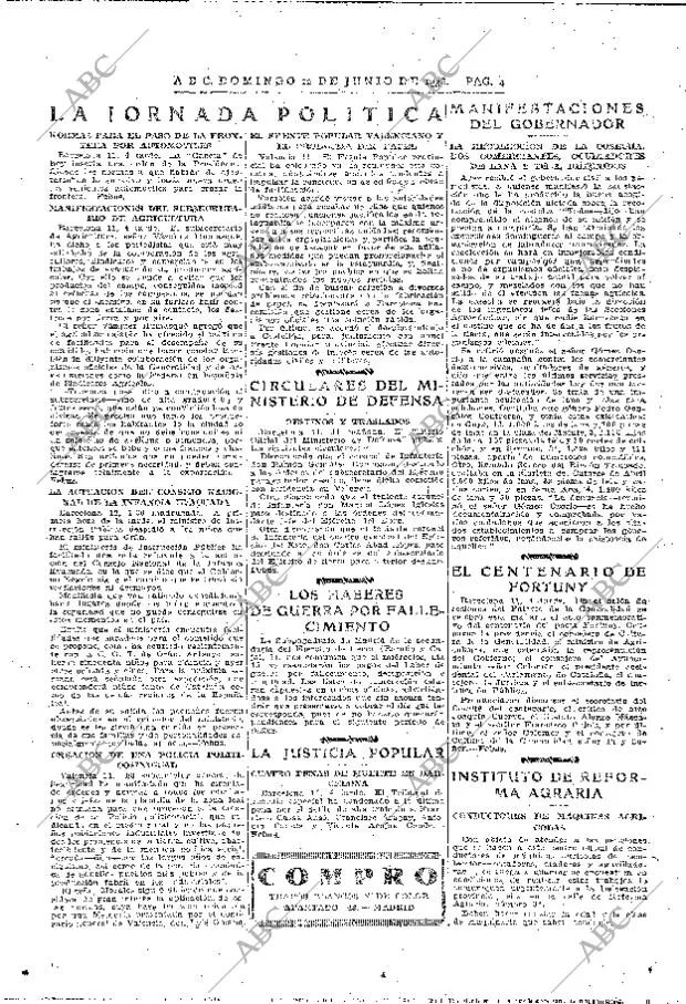 ABC MADRID 12-06-1938 página 4