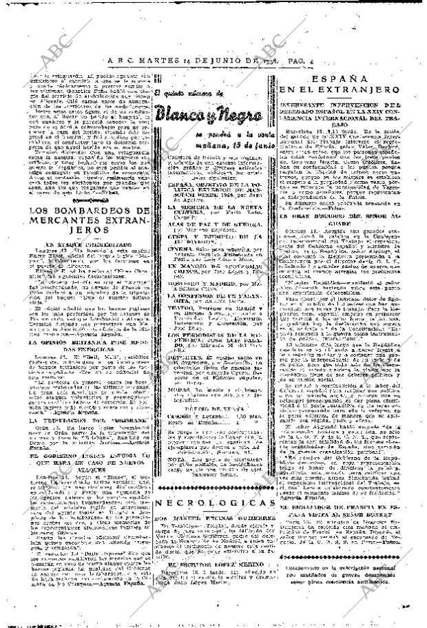 ABC MADRID 14-06-1938 página 4