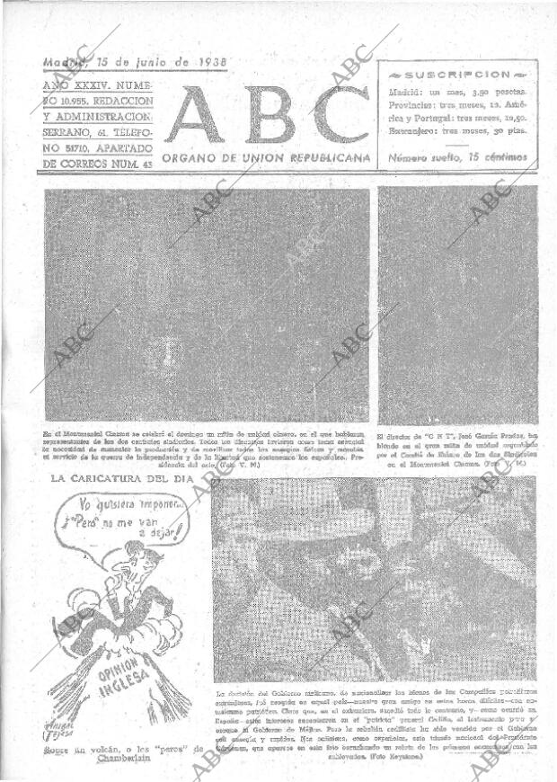 ABC MADRID 15-06-1938 página 1