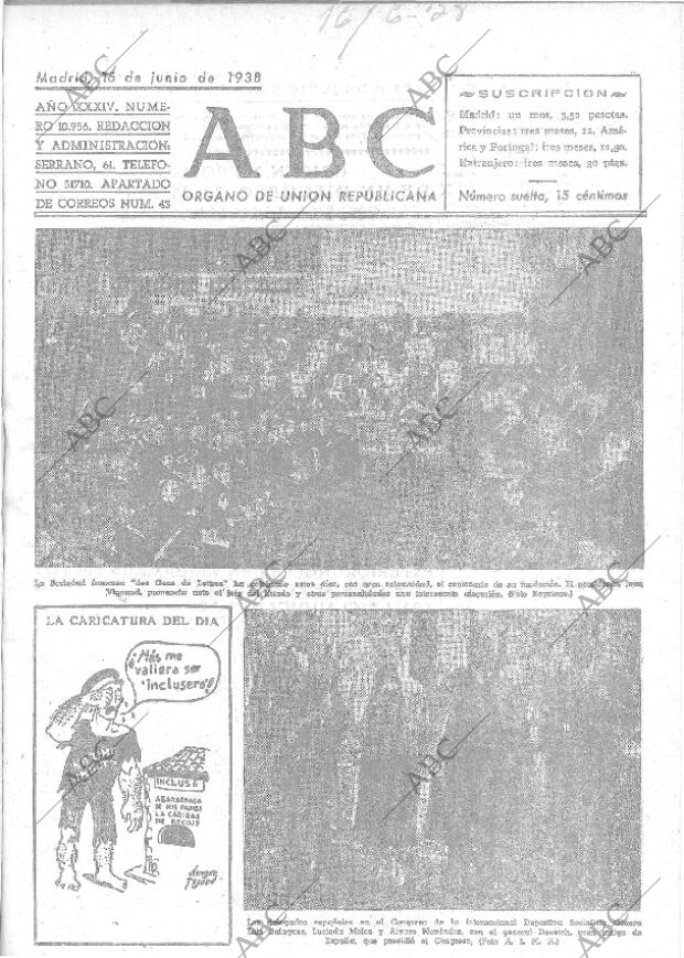 ABC MADRID 16-06-1938 página 1