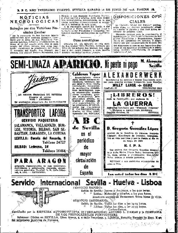 ABC SEVILLA 18-06-1938 página 16