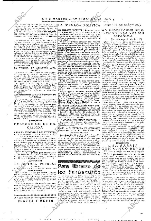 ABC MADRID 21-06-1938 página 4