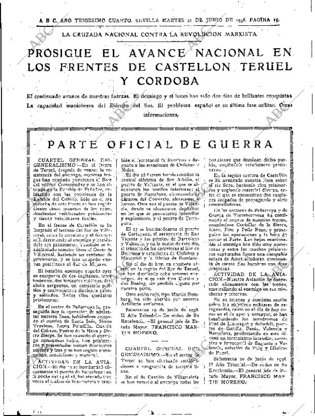 ABC SEVILLA 21-06-1938 página 15