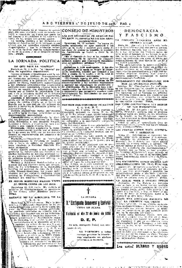 ABC MADRID 01-07-1938 página 4