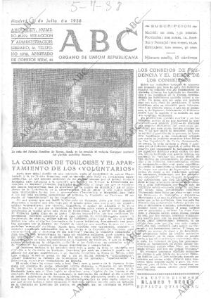 ABC MADRID 05-07-1938 página 1