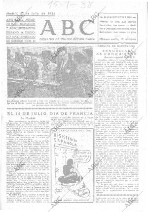 ABC MADRID 15-07-1938 página 1