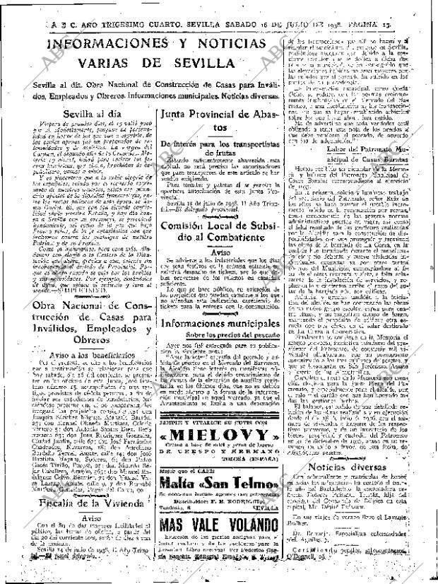 ABC SEVILLA 16-07-1938 página 15