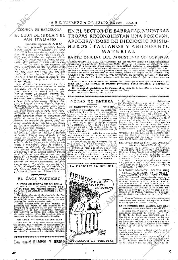 ABC MADRID 22-07-1938 página 3