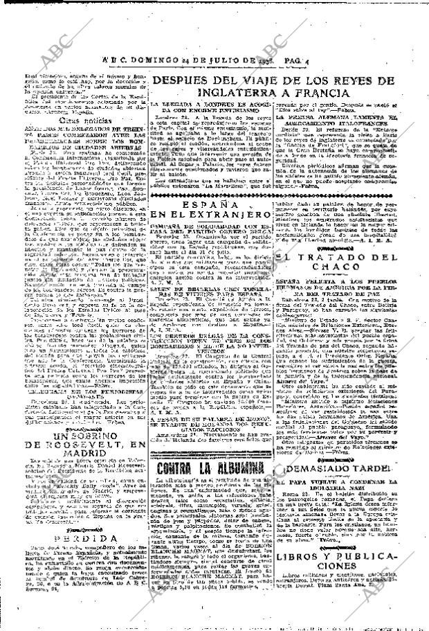 ABC MADRID 24-07-1938 página 4