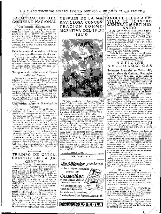 ABC SEVILLA 24-07-1938 página 9