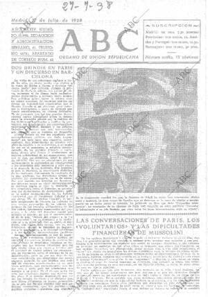 ABC MADRID 27-07-1938 página 1