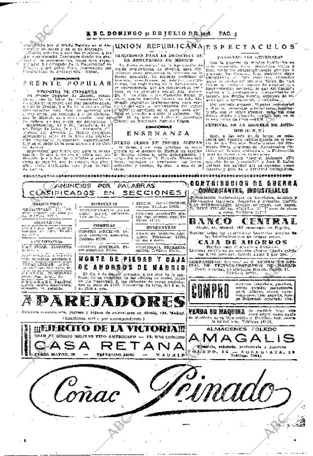 ABC MADRID 31-07-1938 página 5