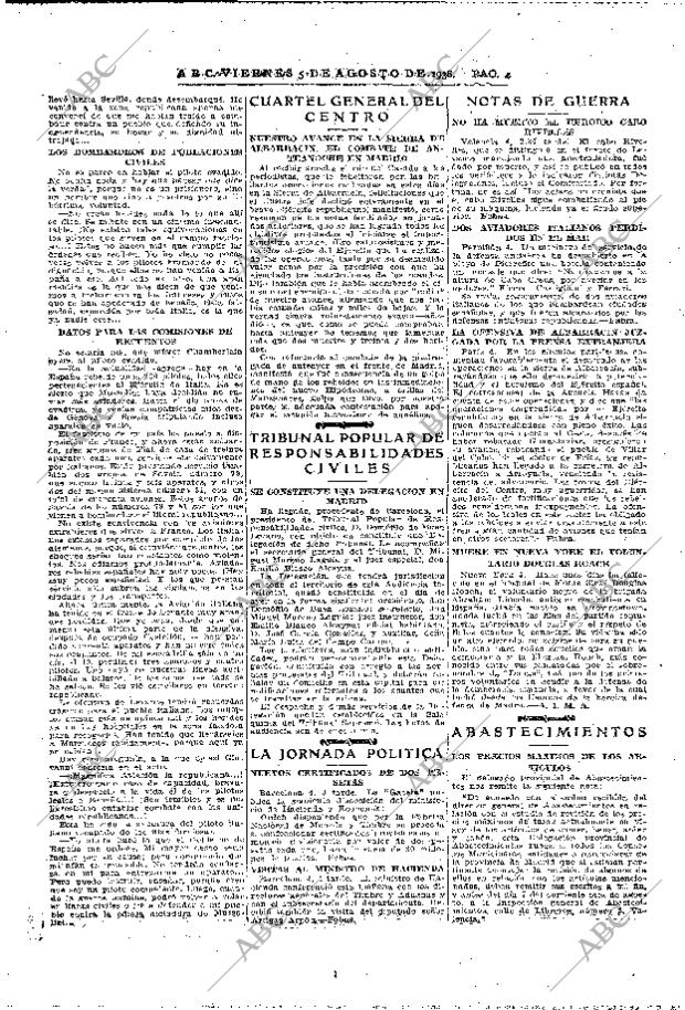 ABC MADRID 05-08-1938 página 4