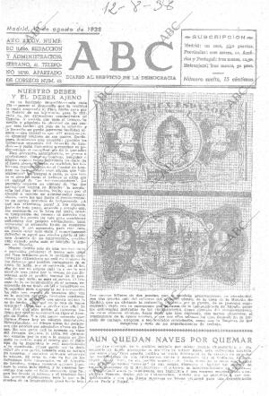 ABC MADRID 12-08-1938 página 1