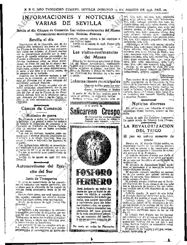ABC SEVILLA 14-08-1938 página 11