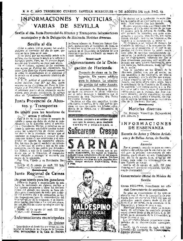 ABC SEVILLA 17-08-1938 página 13