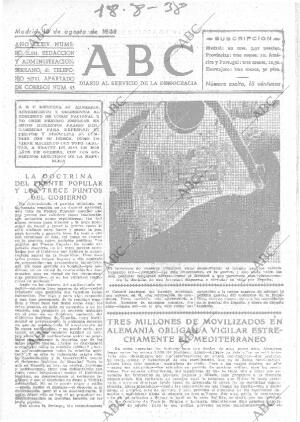 ABC MADRID 18-08-1938 página 1