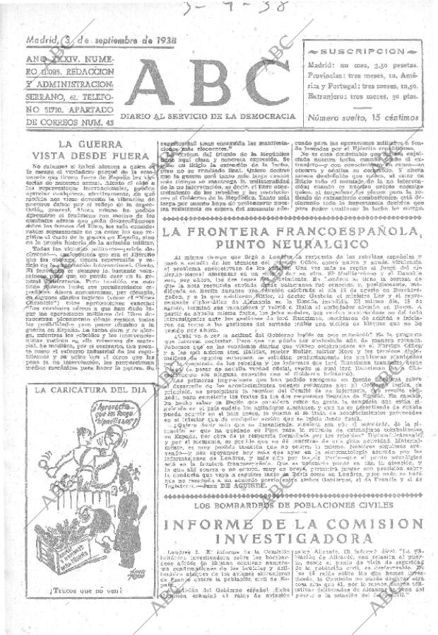 ABC MADRID 03-09-1938 página 1