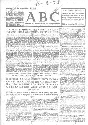 ABC MADRID 16-09-1938 página 1